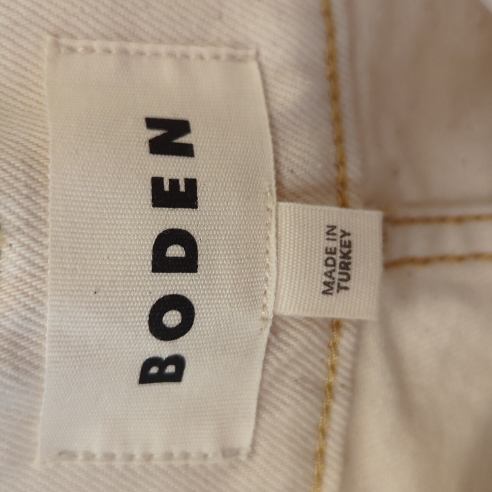 NWT Boden Ultra High Rise Wide Leg Jeans 31 Oatmeal - Picture 3 of 6